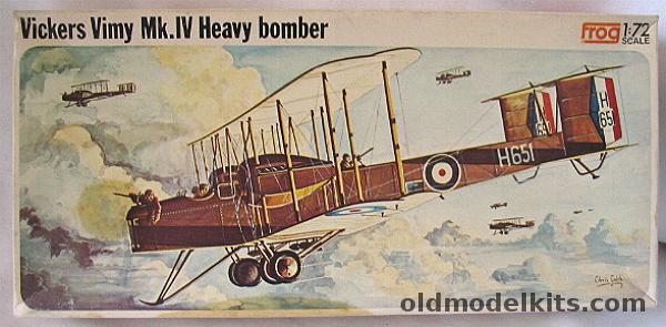 Frog 1/72 Vickers Vimy Mk.IV Heavy Bomber, F163 plastic model kit